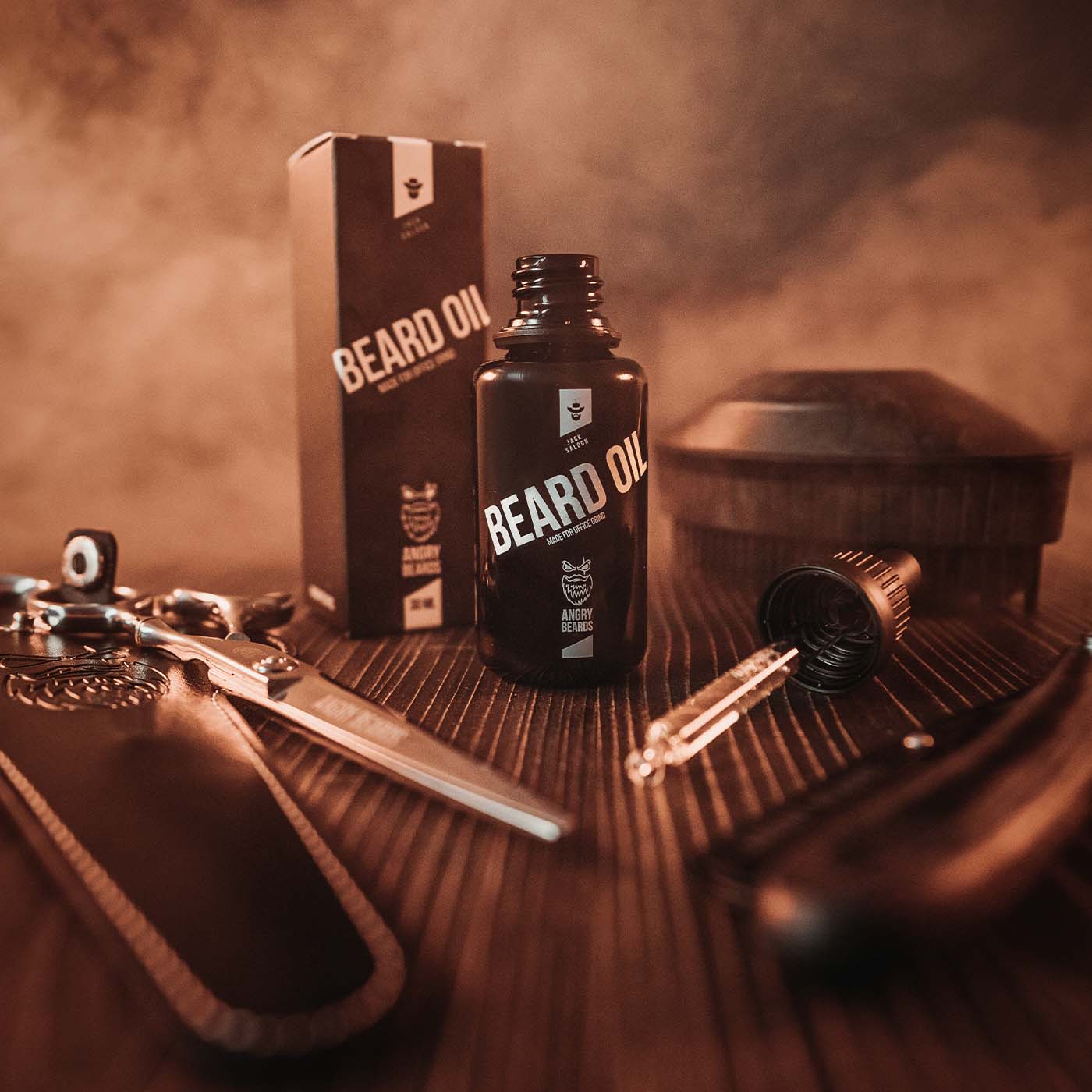Angry Beards Skjeggolje Jack Saloon 30ml - Image 5