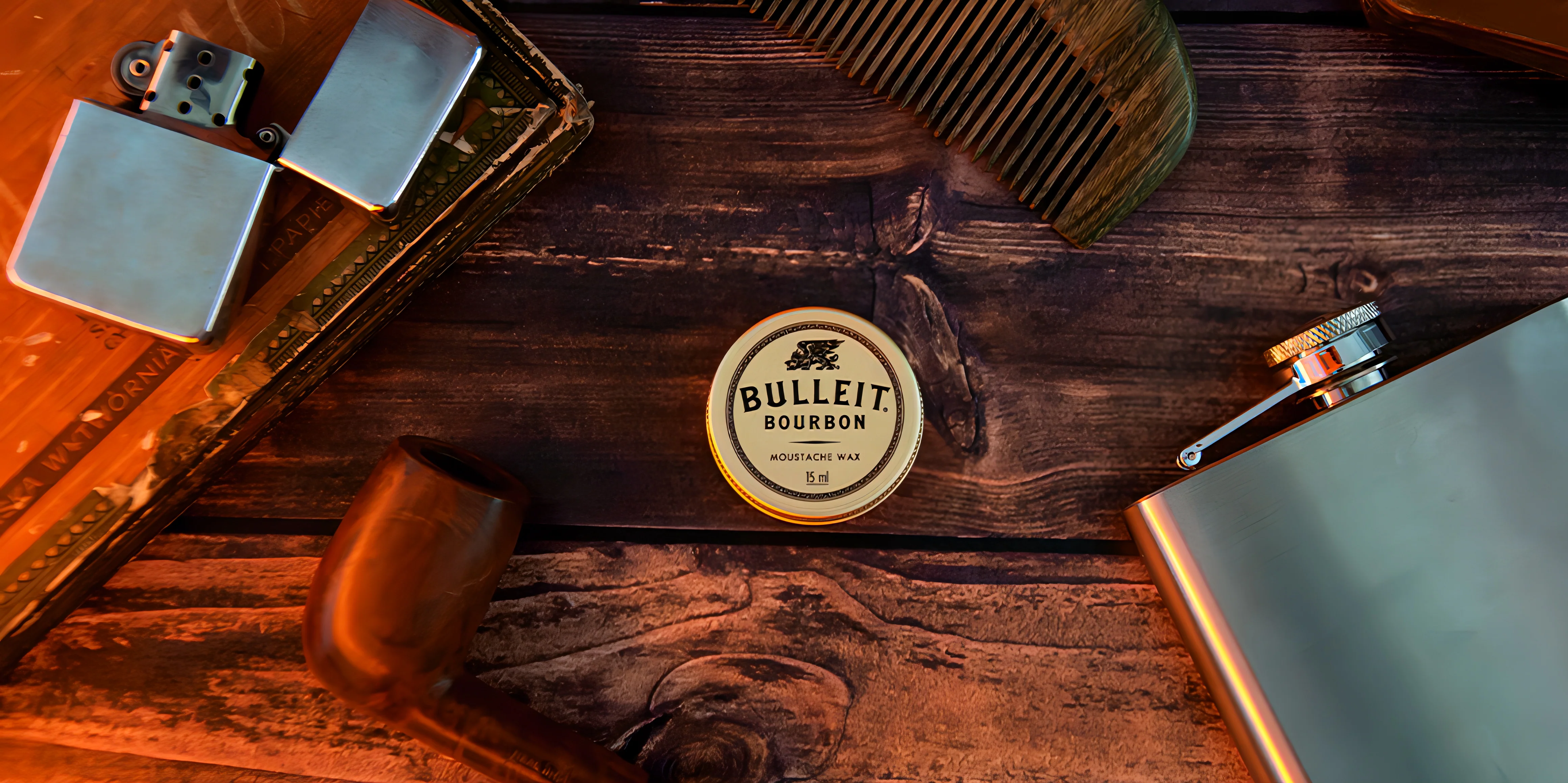 Bulleit Bourbon Pan Drwal Bartevoks / Mustasjevoks 15g - Image 3