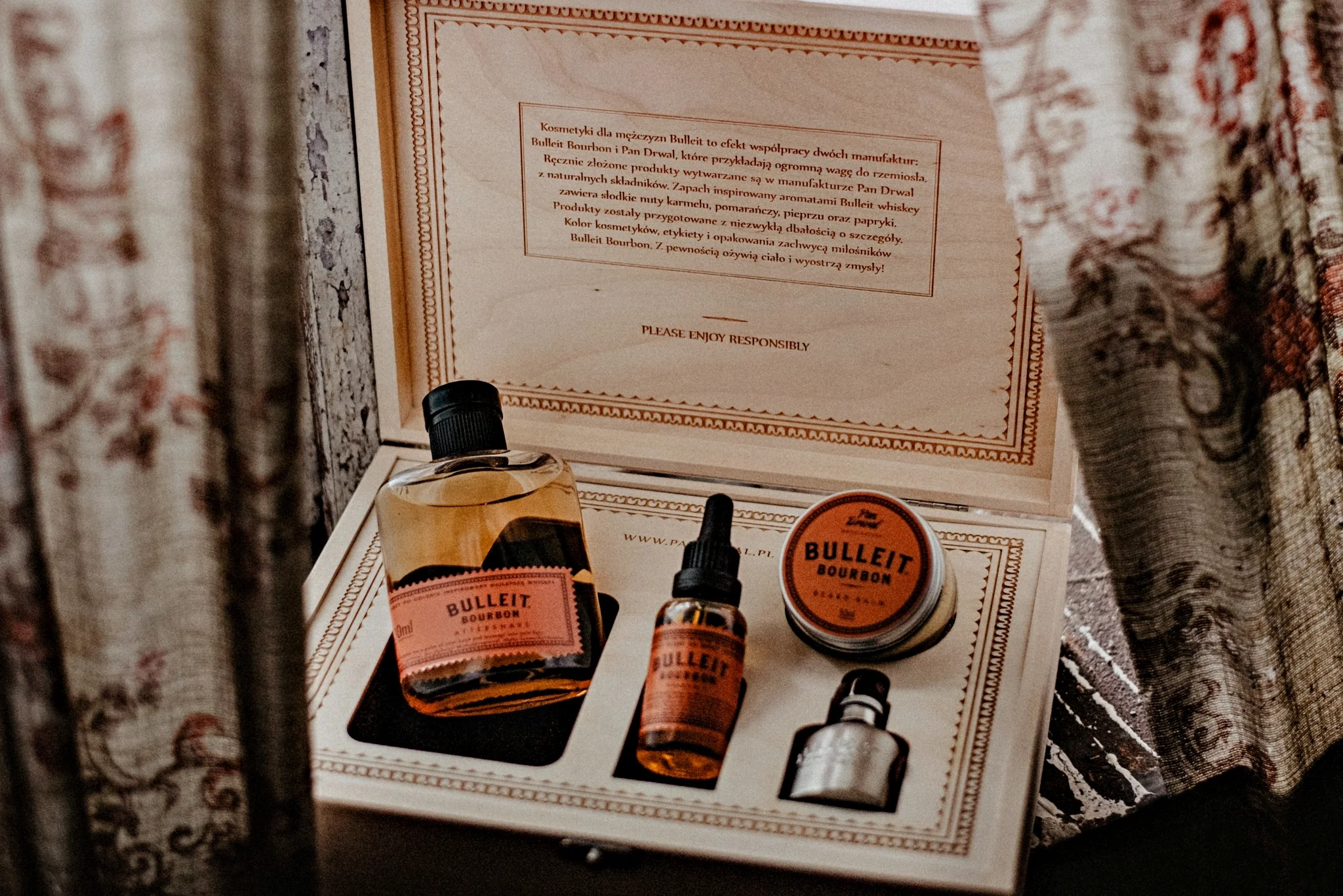 Bulleit Bourbon Pan Drwal Skjeggsett (Gavesett) - Image 6