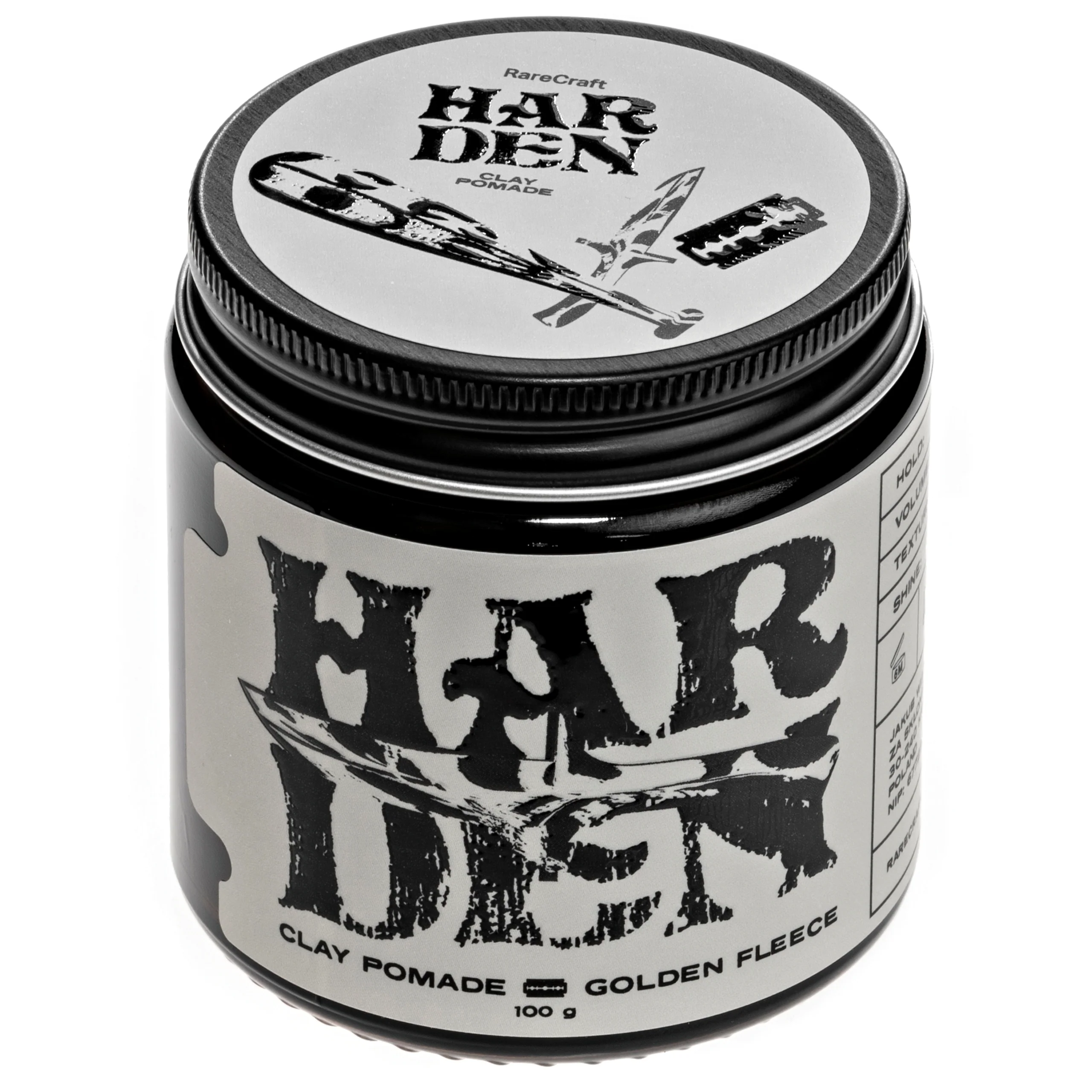 Harden Golden Fleece Rarecraft Clay Hår Pomade 100g - Image 4