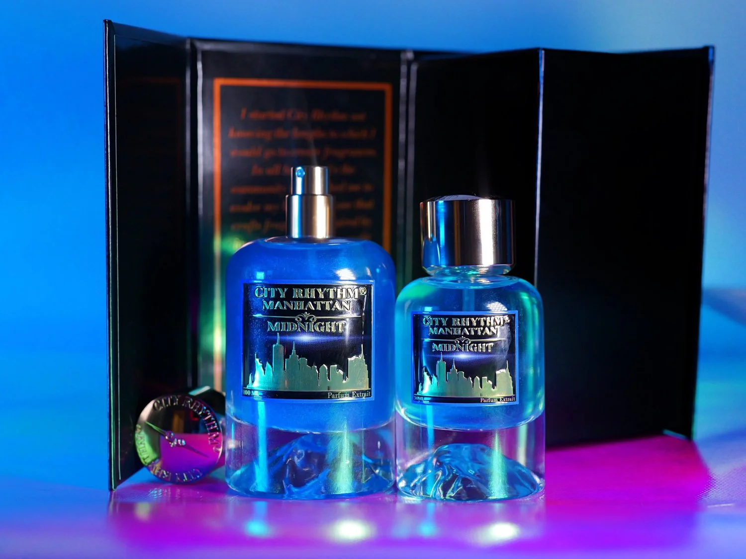 Manhattan Midnight City Rhythm Extrait de Parfum Sample - Image 6