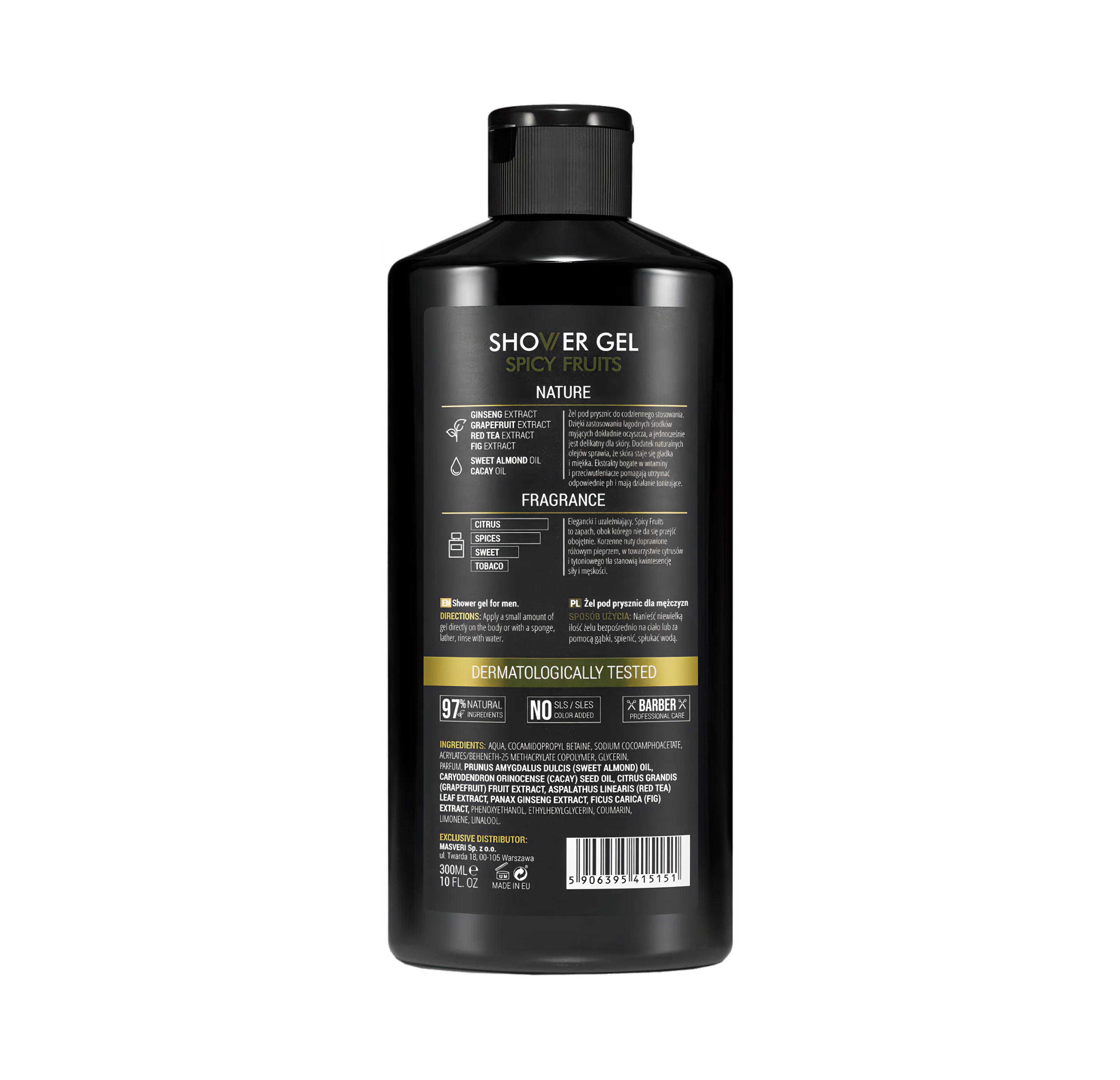 Masveri Dusjgel Spicy Fruits 300 ml - Image 3