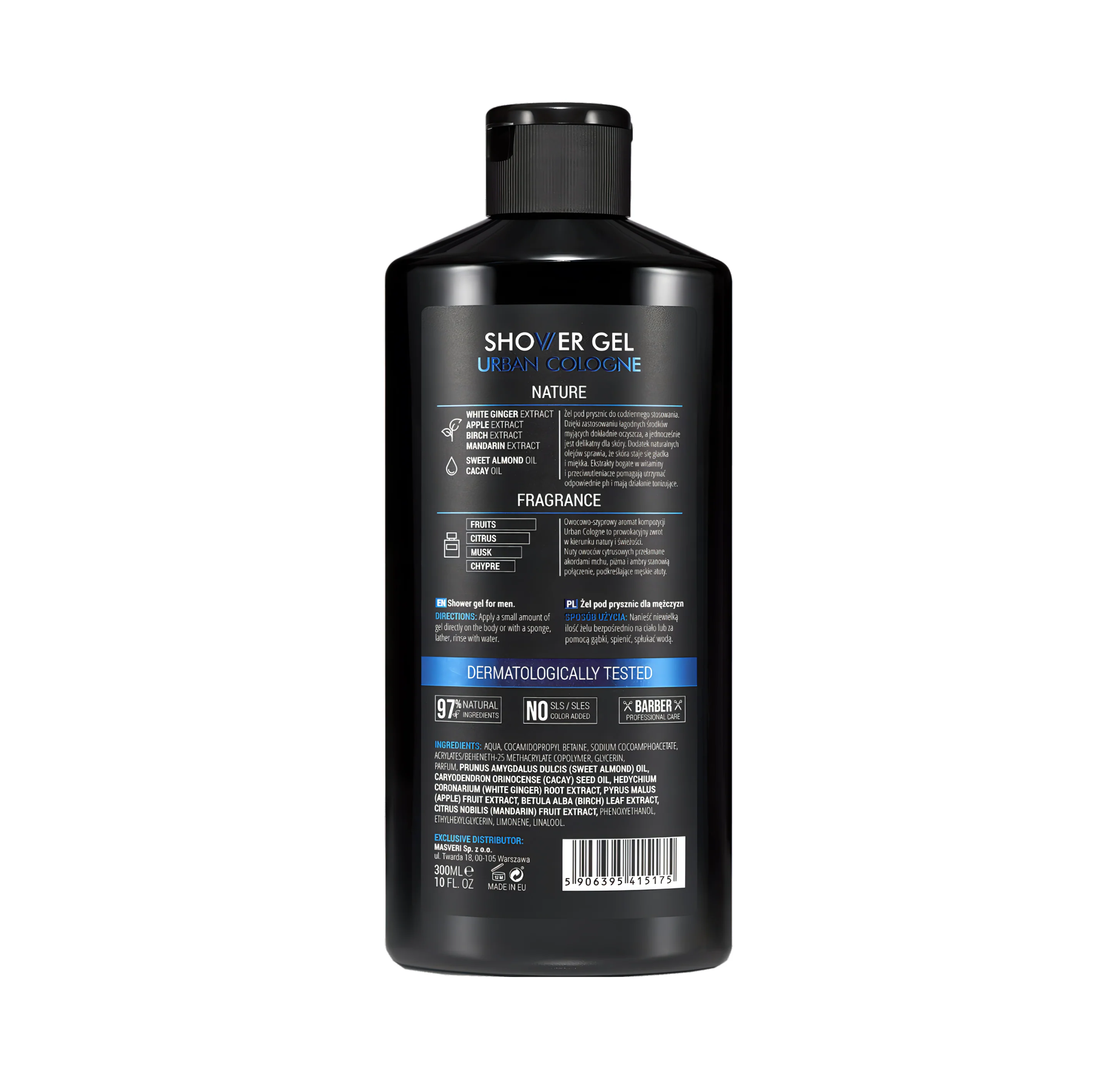 Masveri Dusjgel Urban Cologne 300 ml - Image 3