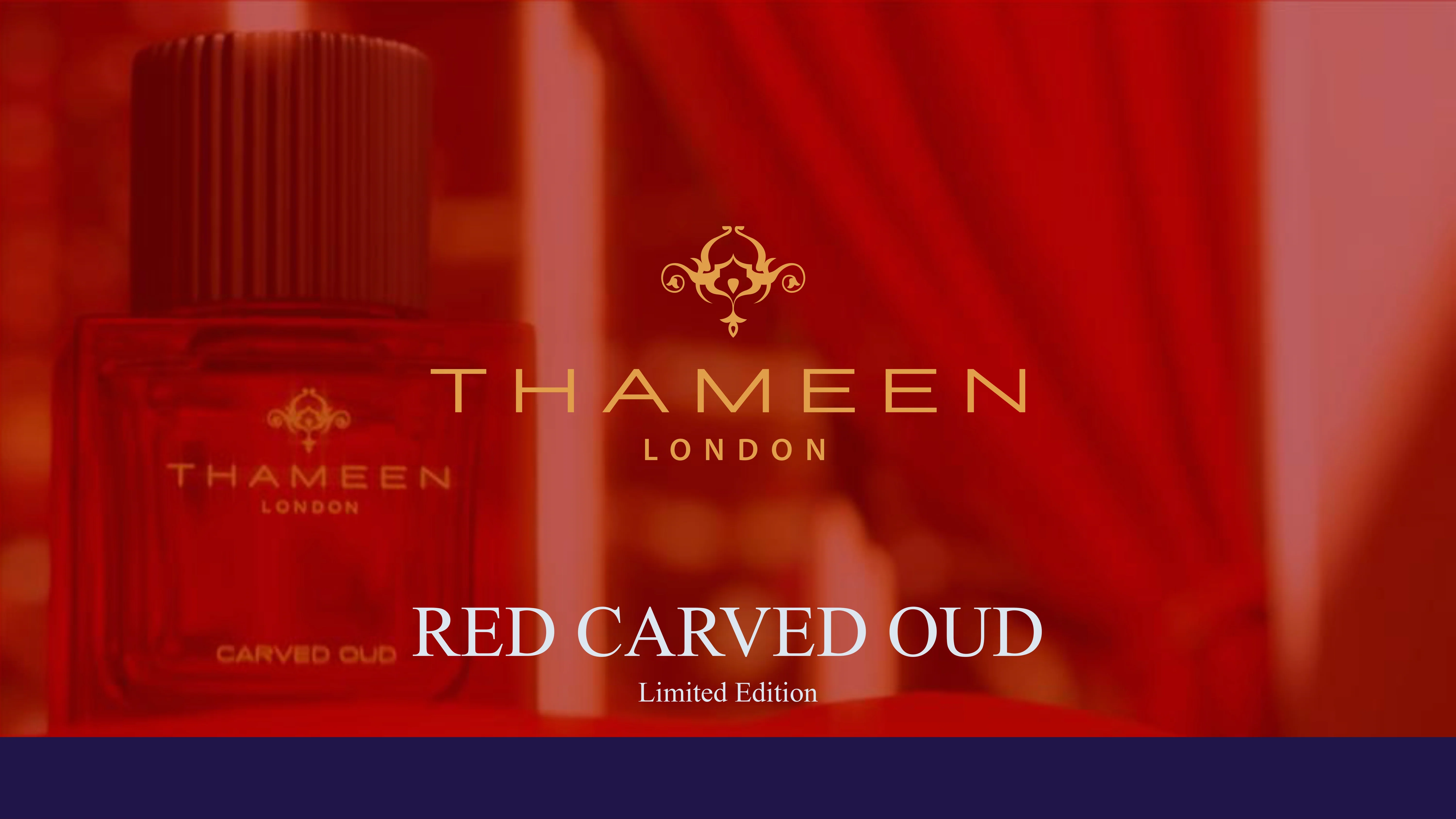 Red Carved Oud Thameen Limited Edition Extrait de Parfum 100ml - Image 7