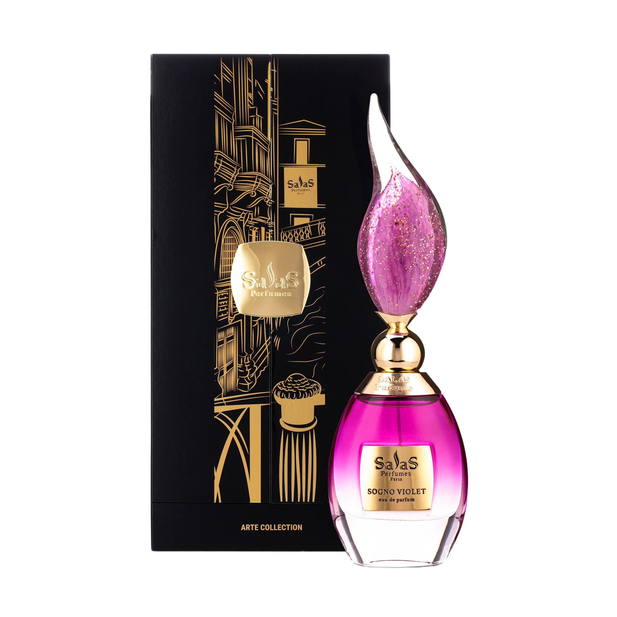 Sogno Violet Wooden Box Salas Eau de Parfum Sample - Image 2