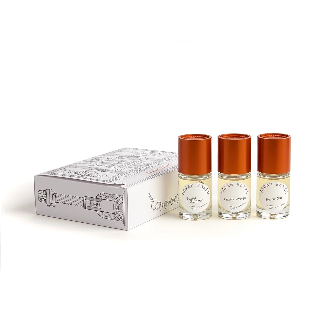 The Peach Trilogy Sarah Baker Set 3x30ml - Image 3