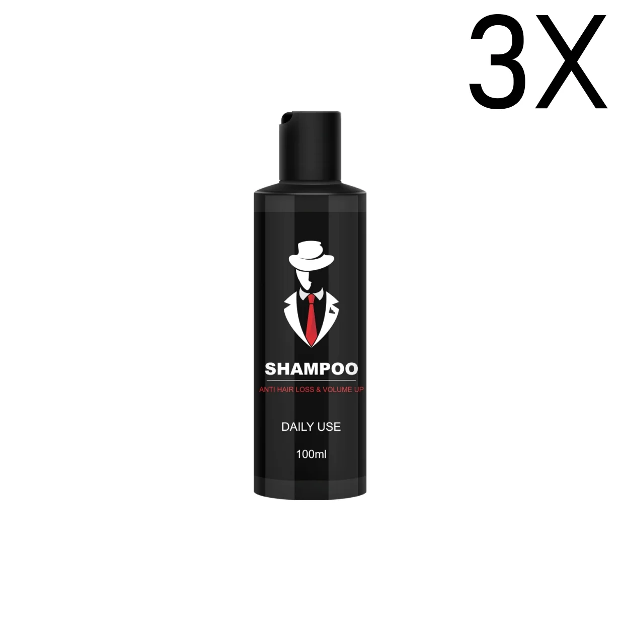 Tuxedo Hår & Skjegg Anti-Hårtap og Volum Opp Sjampo 3xstk - Image 6