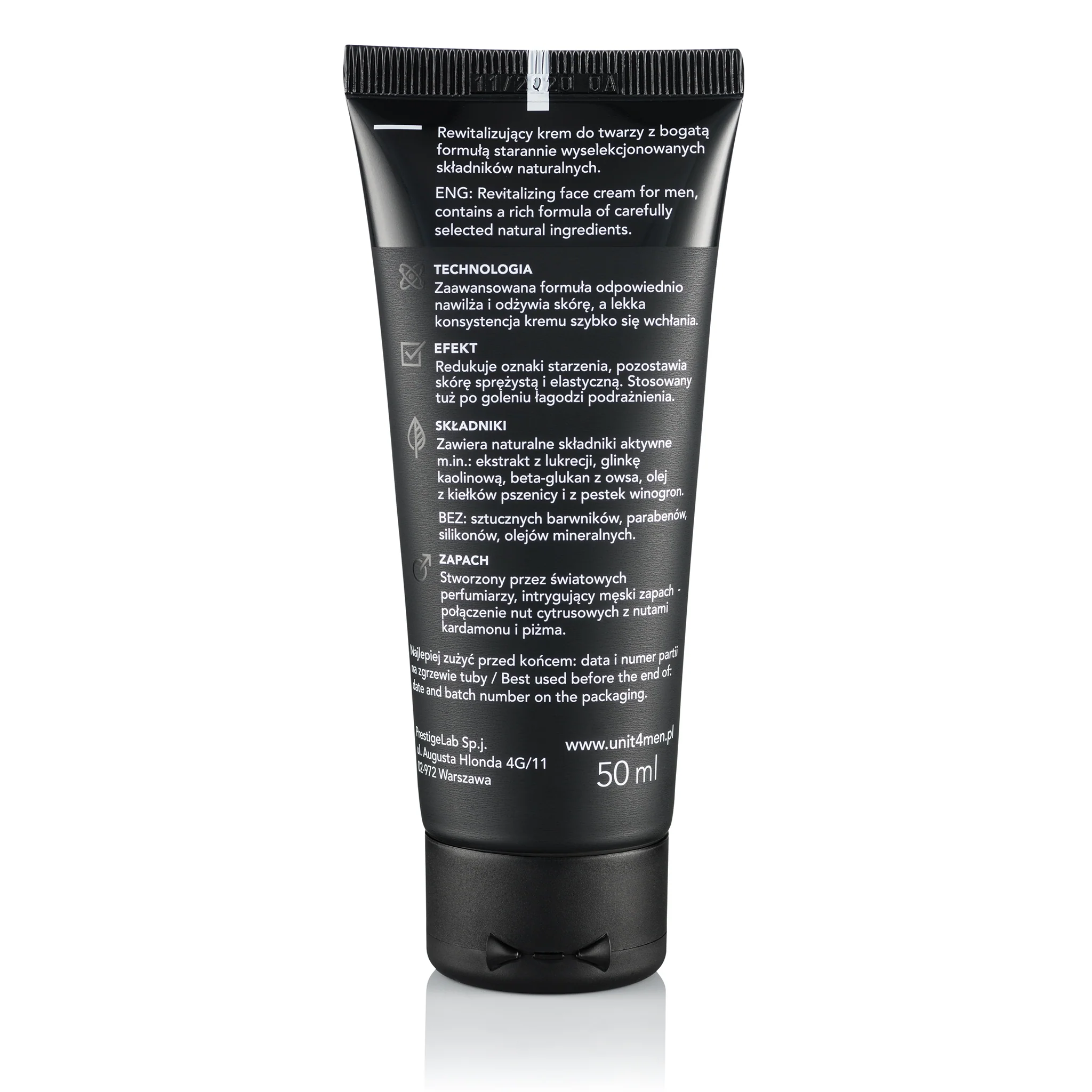 Unit4Men Revitaliserende Ansiktskrem 50ml - Image 6