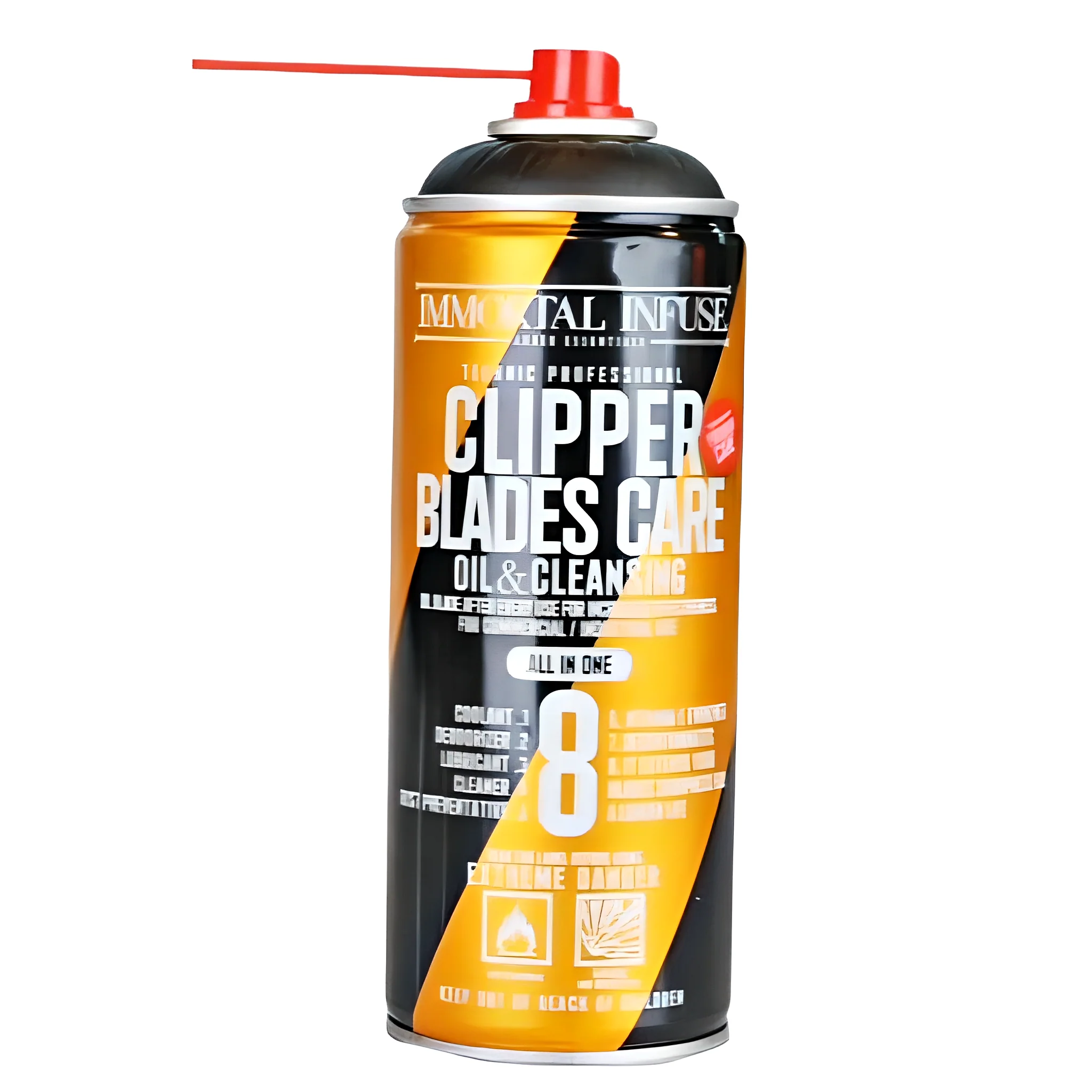 Immortal Kjøle, Rense & Smøre Blade Spray 8w1 for Hårklipper - Image 3