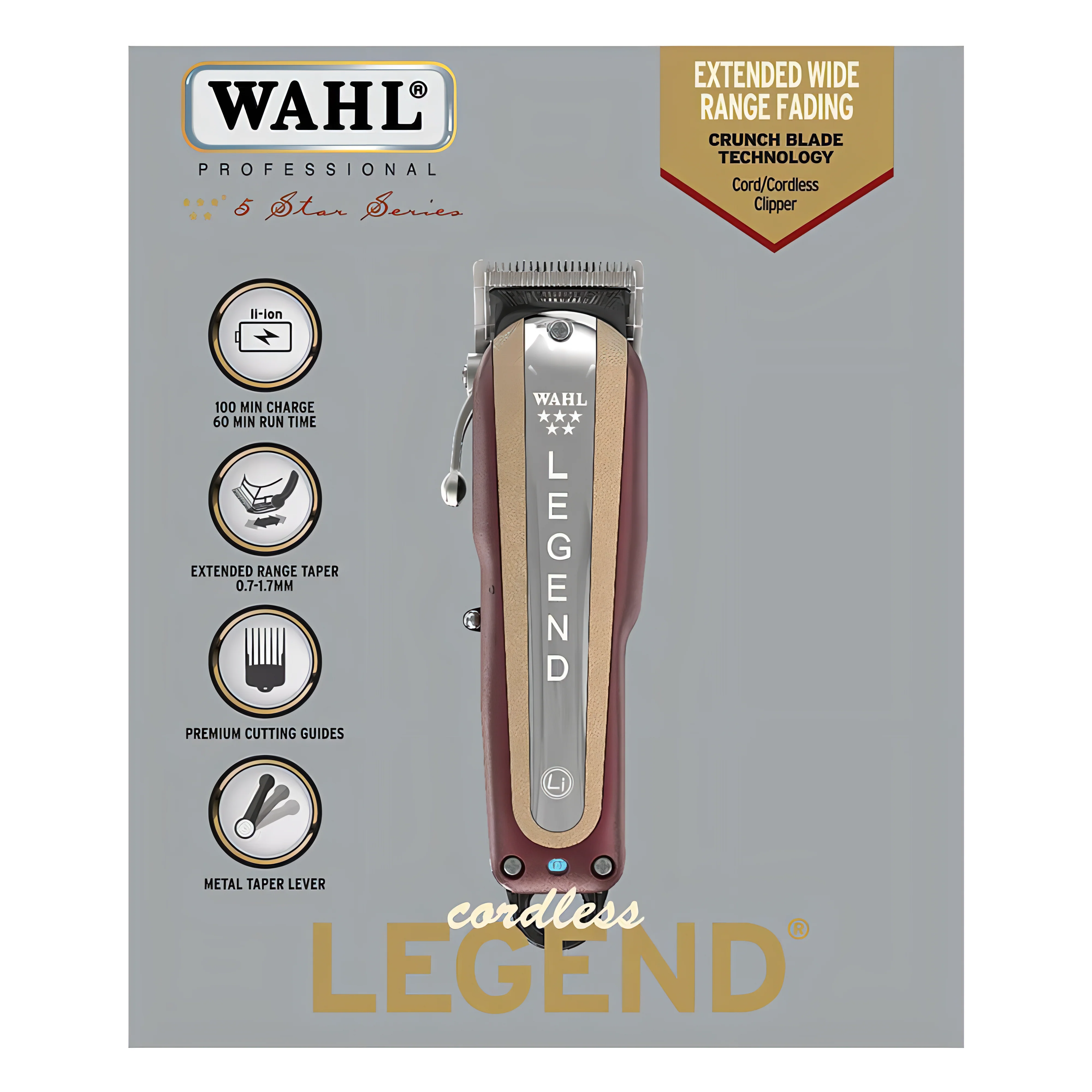 Wahl Legend Cordless Hårklipper & Skjeggtrimmer Trådløs - Image 3